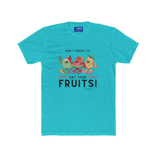 Kids T-shirt Green and Orange Illustrative Groovy Fruits Design