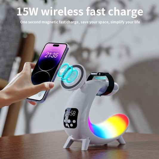 Liuyi Multi-function Wireless Charging Bedside Table Lamp – Lighting at AWSMshop.ai