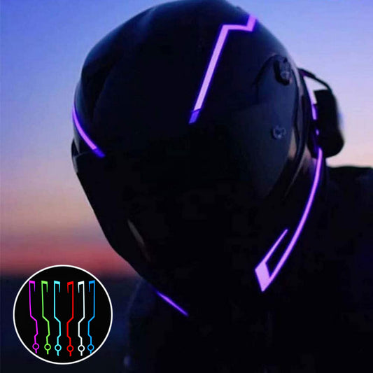 Helmet Motorcycle Light Riding Signal Strip Flashing Durable Kit Bar Diy Helmet Led Strip Reflector 
