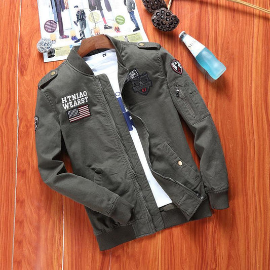 Men's flight jacket baseball uniform – Jackets at AWSMshop.ai
