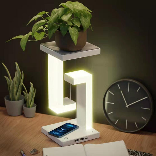 Creative Smartphone Wireless Charging Suspension Table Lamp Balance Lamp Floating For Home Bedroom –