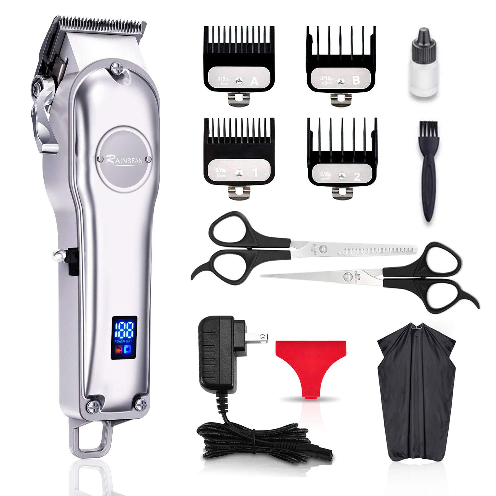 Men Hair Trimmer 3 in 1 IPX7 Waterproof Beard Trimmer Grooming Kit Cordless Hair Clipper for Women &