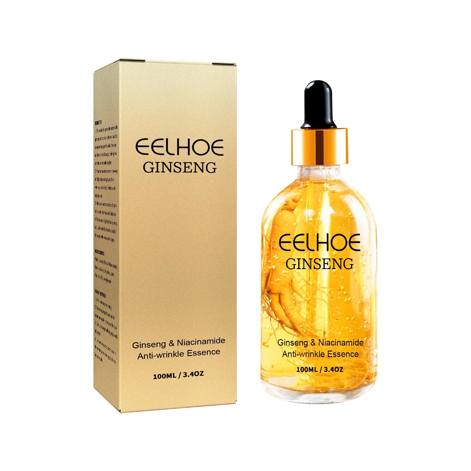 EELHOE Ginseng Essence Serum applied to a woman's face