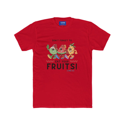 Kids T-shirt Green and Orange Illustrative Groovy Fruits Design