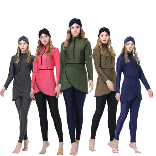 Sun Protection Three-piece Set Islamic Swimsuit – Suits at AWSMshop.ai
