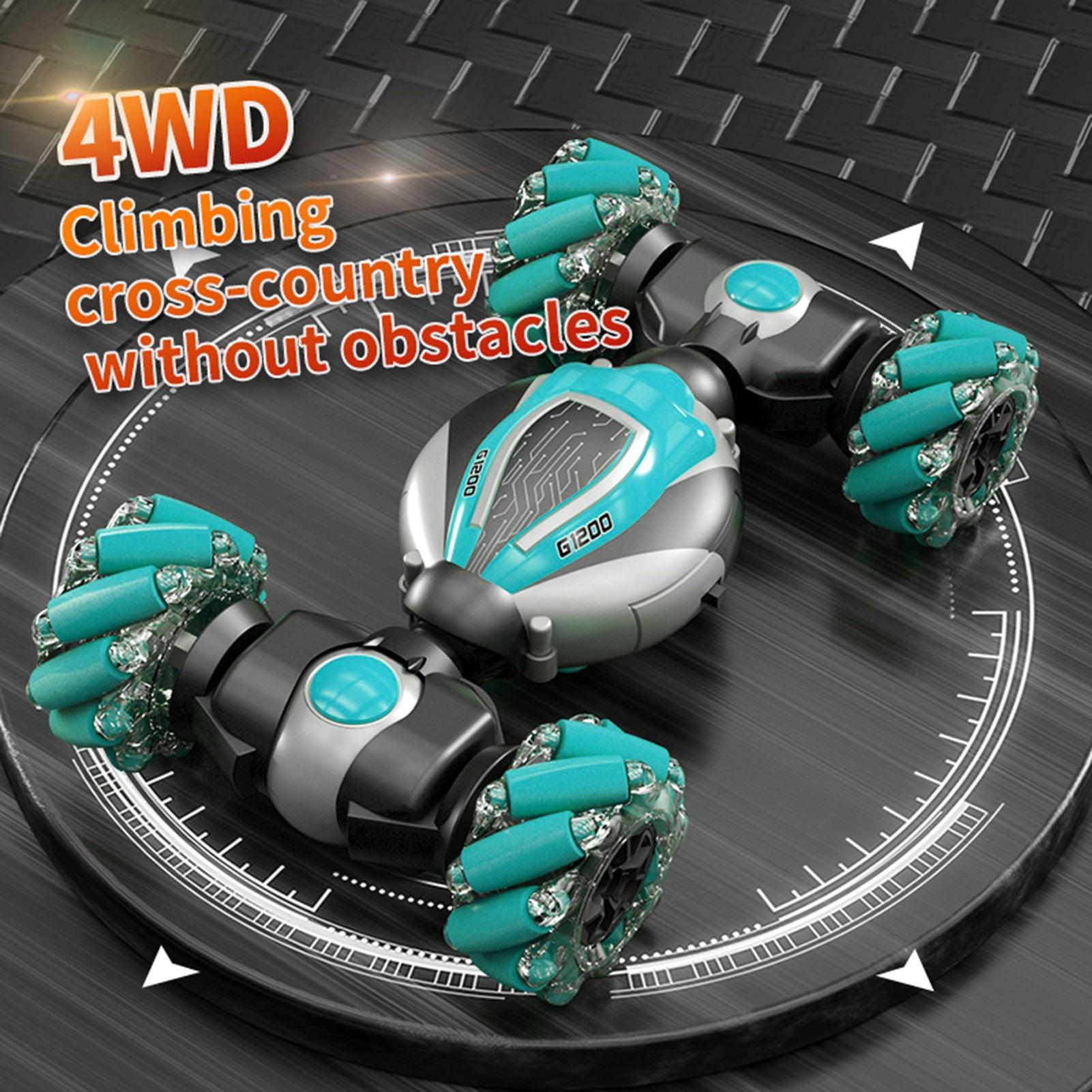 Remote Control Stunt Car 2.4GHz Watch Gesture Sensor Control Deformable Car All-Terrain for Kids wit