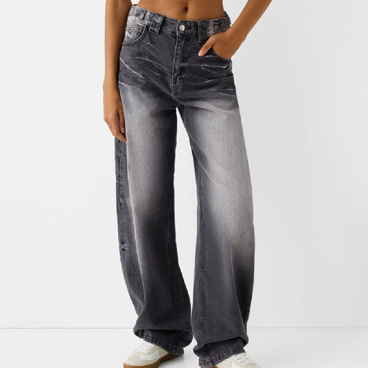 Loose Fashion Personalized Wide-leg Jeans For Women – General at AWSMshop.ai