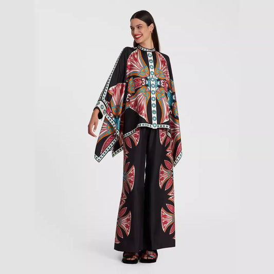 Women's Stand Collar Irregular Top Trousers Suit Two-piece Set – Uncategorized at AWSMshop.ai