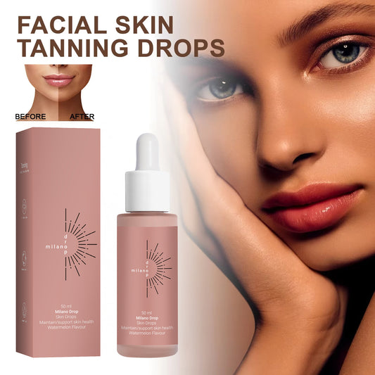 Tanning Face Serum Face Body Tanning Bed Outdoor Fine Line Repair Skin Serum Dark Bronzer Self Tanni