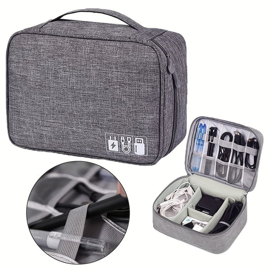 Electronics Organizer Travel Cable Organizer Bag Waterproof Portable Digital Storage Bag Electronic 