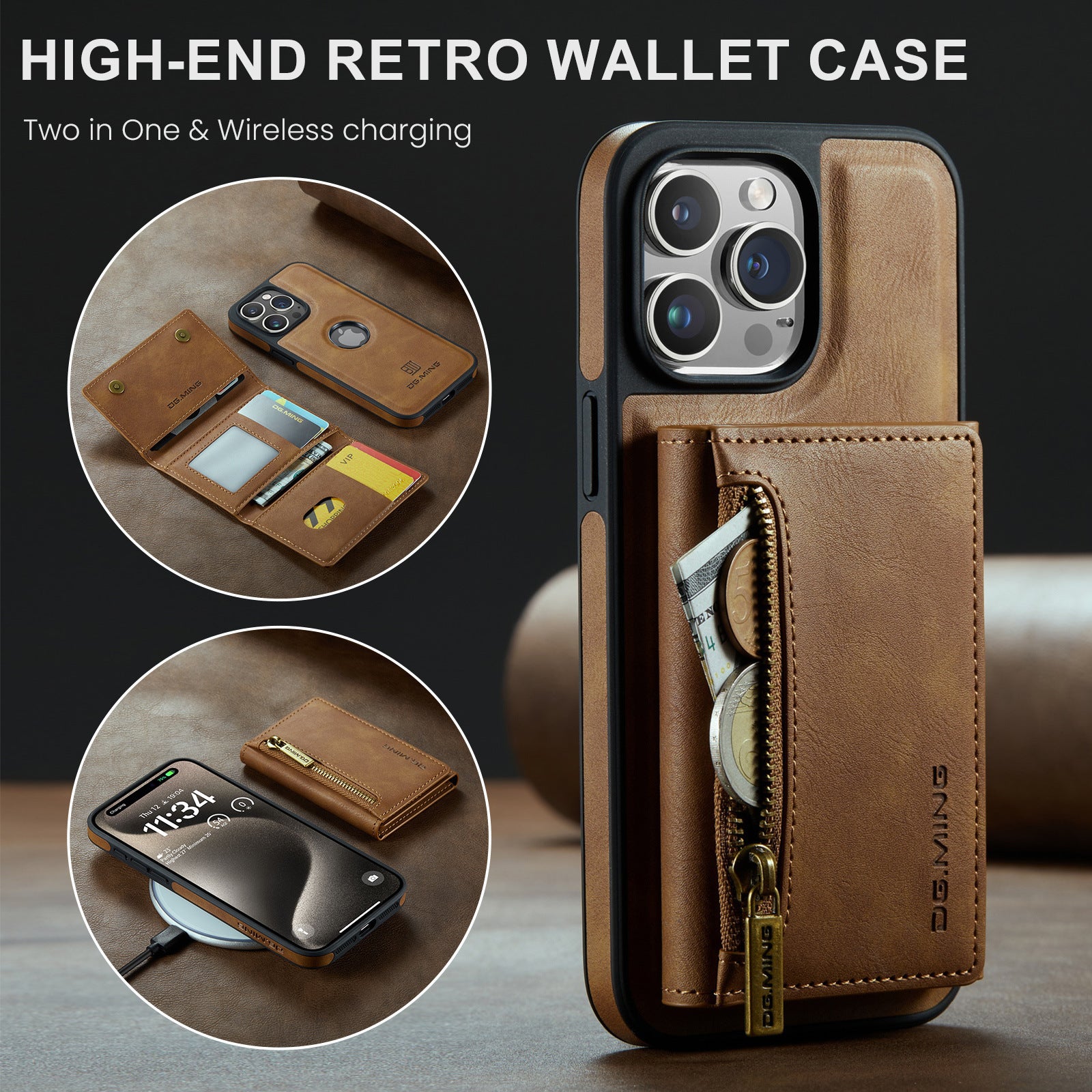Wireless Charger Phone Case Magnetic Card Holder Protective Sleeve – Uncategorized at AWSMshop.ai