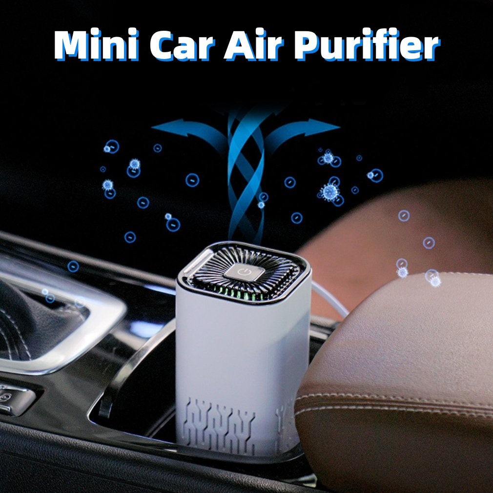 Car Air Purifier Portable Negative Ion Generator Remove Formaldehyde Dust Smoke Air Freshen Washer F