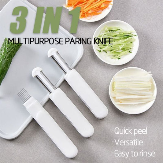 360 Rotating Stainless Steel Peeler 3 In 1 Multifunctional Rotary Paring Knife And Grater Kitchen Ga